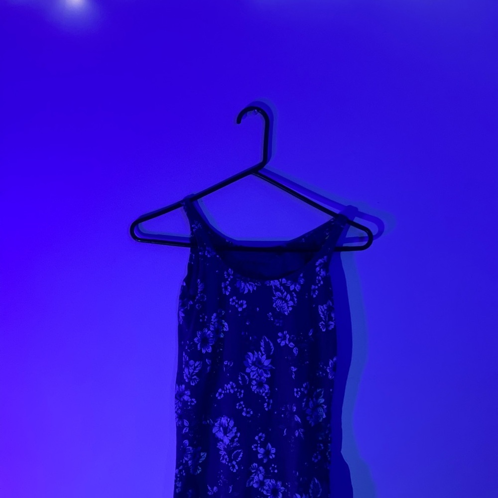 Floral Blue Tank Top
